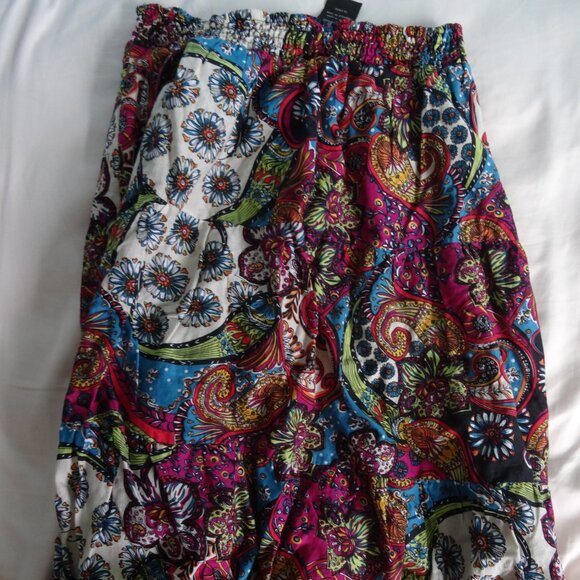 della spiga italy patterned women mint conditon XL midi skirt - Picture 1 of 6